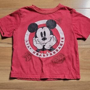 *3/$15* Disney Red Mickey Mouse Boys Size 4T T-Shirt